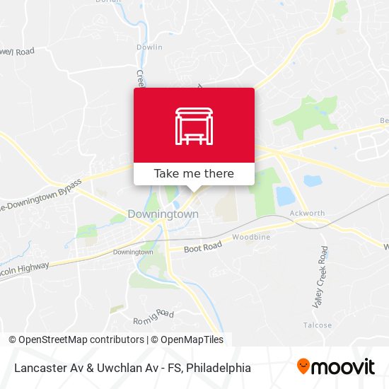 Lancaster Av & Uwchlan Av - FS map