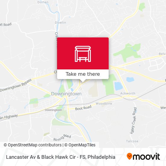 Lancaster Av & Black Hawk Cir - FS map