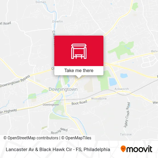 Lancaster Av & Black Hawk Cir - FS map
