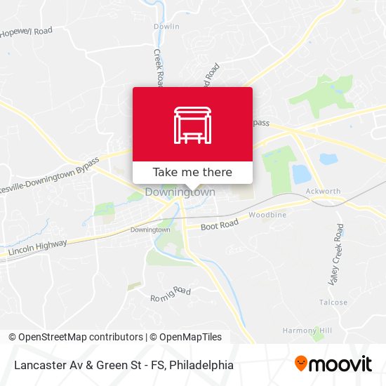 Mapa de Lancaster Av & Green St - FS