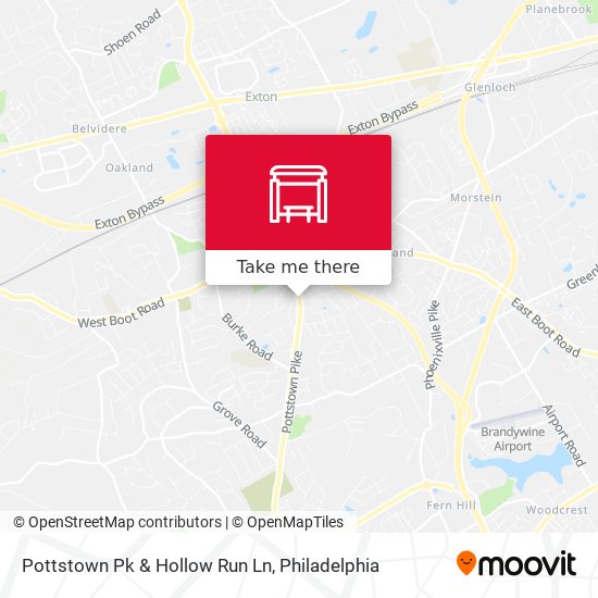Pottstown Pk & Hollow Run Ln map