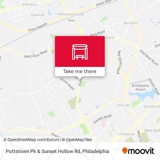 Mapa de Pottstown Pk & Sunset Hollow Rd