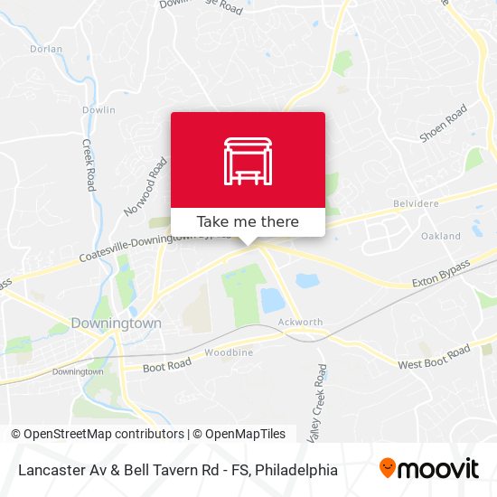 Lancaster Av & Bell Tavern Rd - FS map