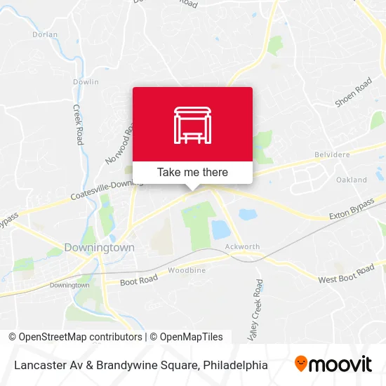 Lancaster Av & Brandywine Square map