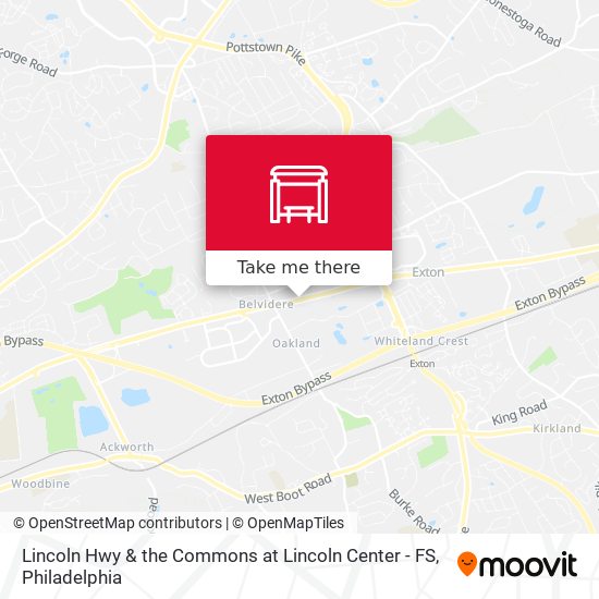 Mapa de Lincoln Hwy & the Commons at Lincoln Center - FS