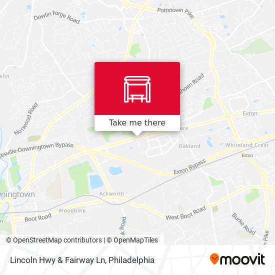 Lincoln Hwy & Fairway Ln map