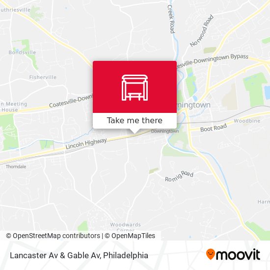 Mapa de Lancaster Av & Gable Av