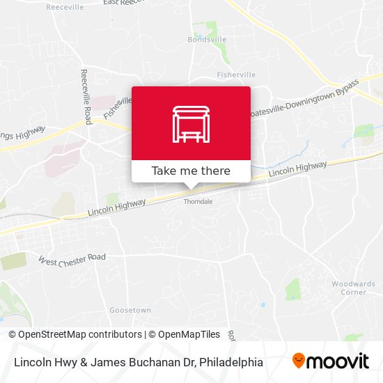 Lincoln Hwy & James Buchanan Dr map