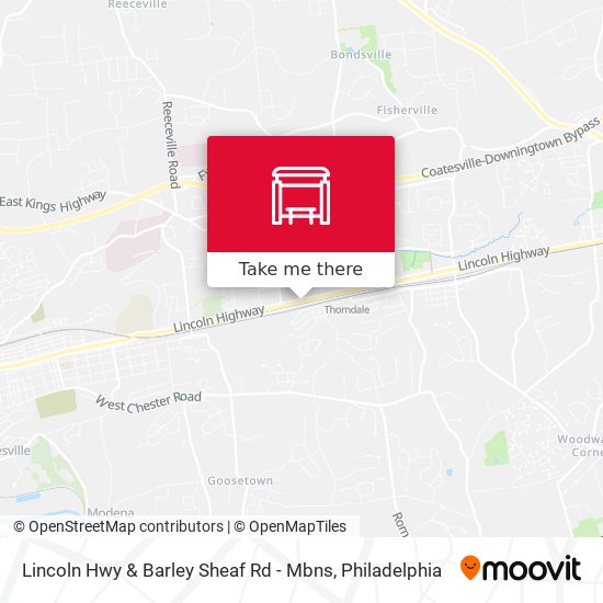 Mapa de Lincoln Hwy & Barley Sheaf Rd - Mbns