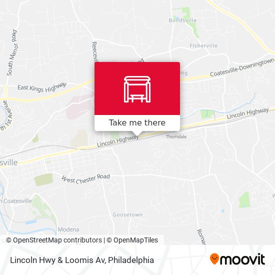 Lincoln Hwy & Loomis Av map