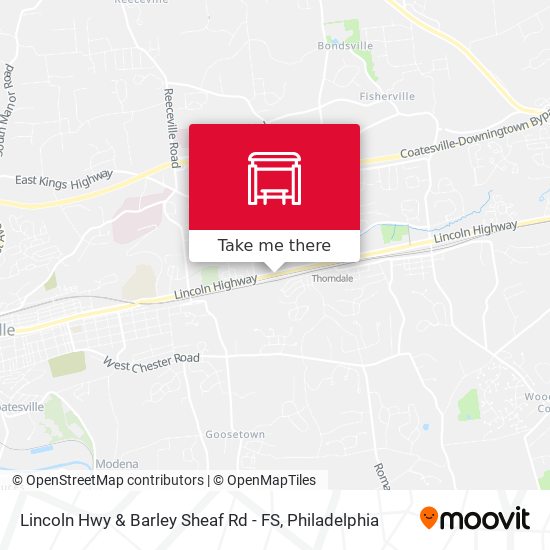 Mapa de Lincoln Hwy & Barley Sheaf Rd - FS