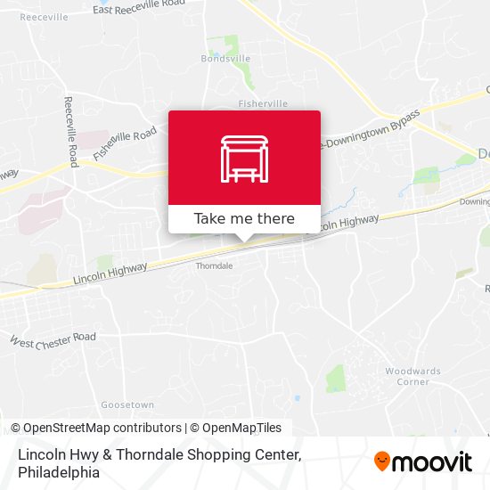 Mapa de Lincoln Hwy & Thorndale Shopping Center