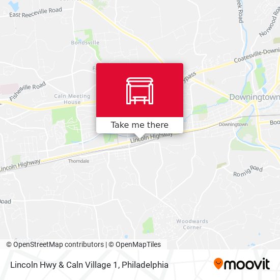 Mapa de Lincoln Hwy & Caln Village 1