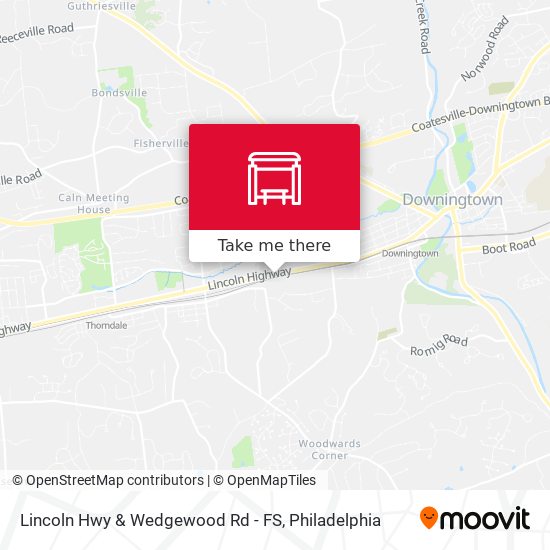 Mapa de Lincoln Hwy & Wedgewood Rd - FS