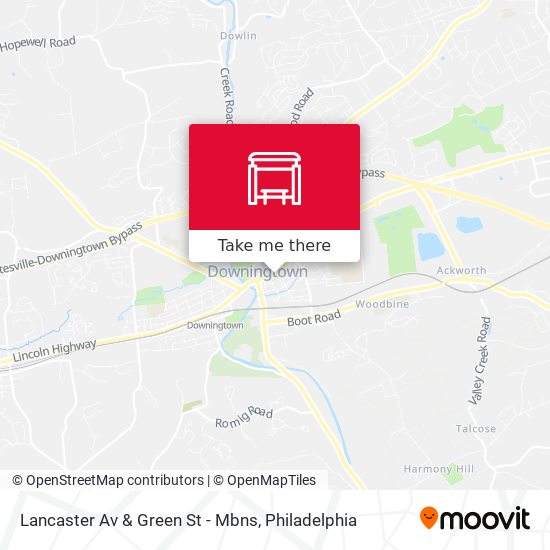 Mapa de Lancaster Av & Green St - Mbns