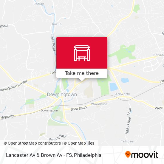 Lancaster Av & Brown Av - FS map