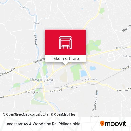 Lancaster Av & Woodbine Rd map