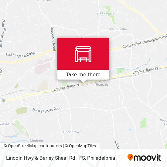 Mapa de Lincoln Hwy & Barley Sheaf Rd - FS