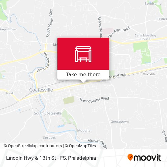 Mapa de Lincoln Hwy & 13th St - FS