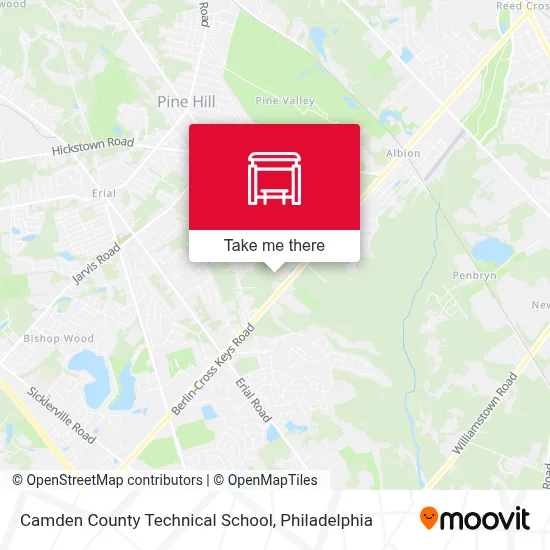 Camden County Technical School map