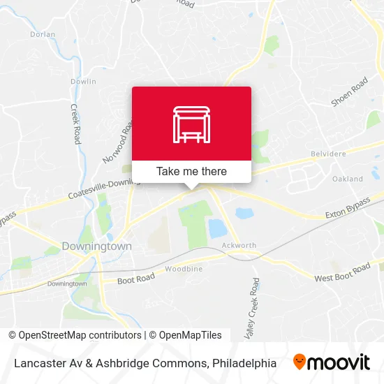 Lancaster Av & Ashbridge Commons map