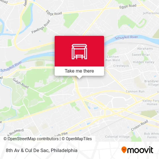 8th Av & Cul De Sac map