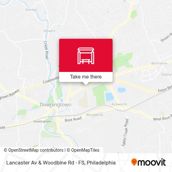 Lancaster Av & Woodbine Rd - FS map