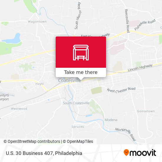 Mapa de U.S. 30 Business 407