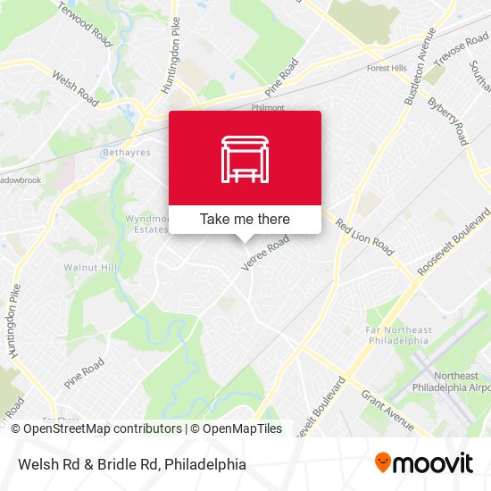 Mapa de Welsh Rd & Bridle Rd
