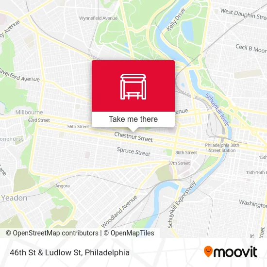 46th St & Ludlow St map