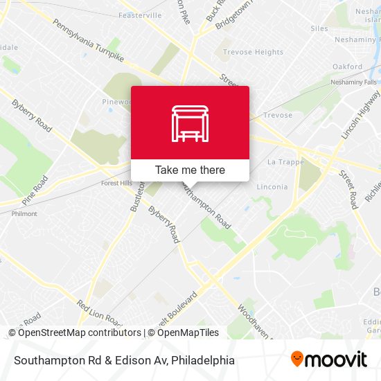 Mapa de Southampton Rd & Edison Av