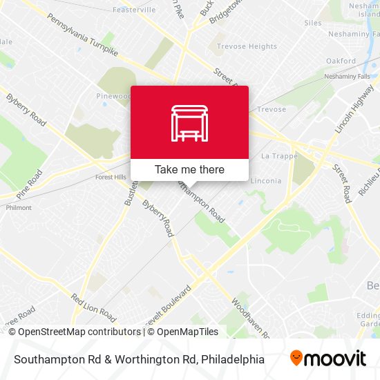 Mapa de Southampton Rd & Worthington Rd