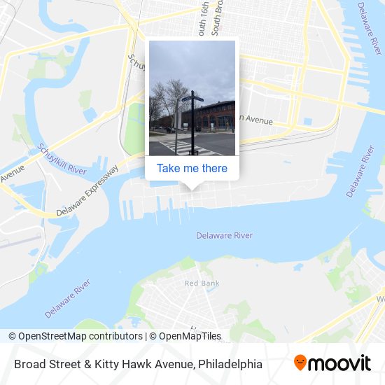 Mapa de Broad Street & Kitty Hawk Avenue