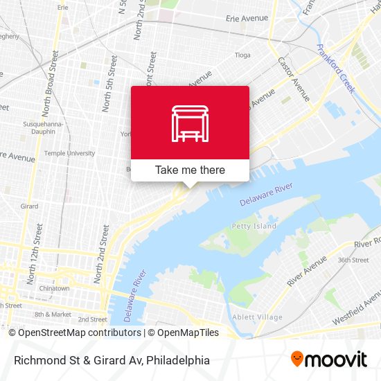 Mapa de Richmond St & Girard Av