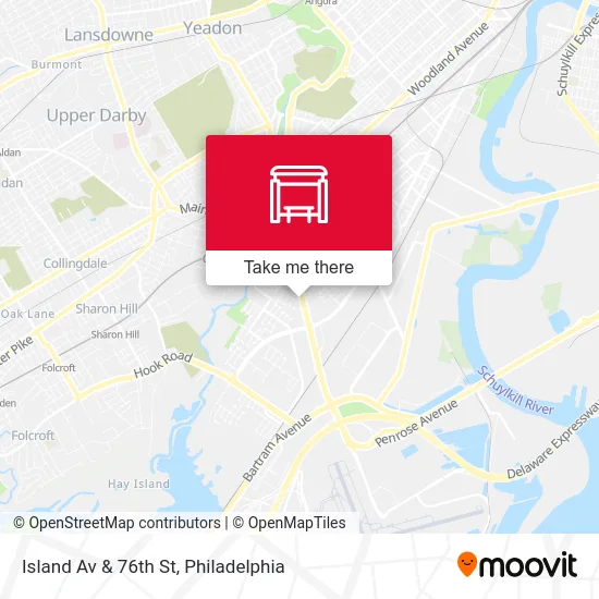 Island Av & 76th St map