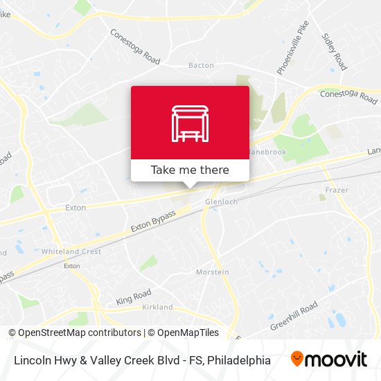 Mapa de Lincoln Hwy & Valley Creek Blvd - FS