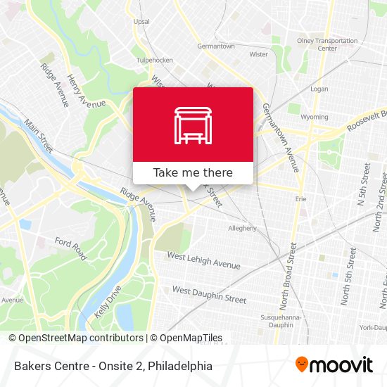 Bakers Centre - Onsite 2 map