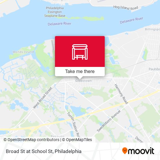 Mapa de Broad St at School St