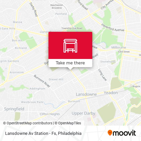 Mapa de Lansdowne Av Station - Fs