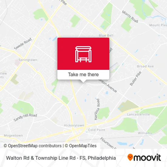 Walton Rd & Township Line Rd - FS map