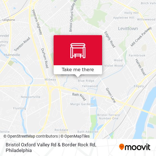 Bristol Oxford Valley Rd & Border Rock Rd map