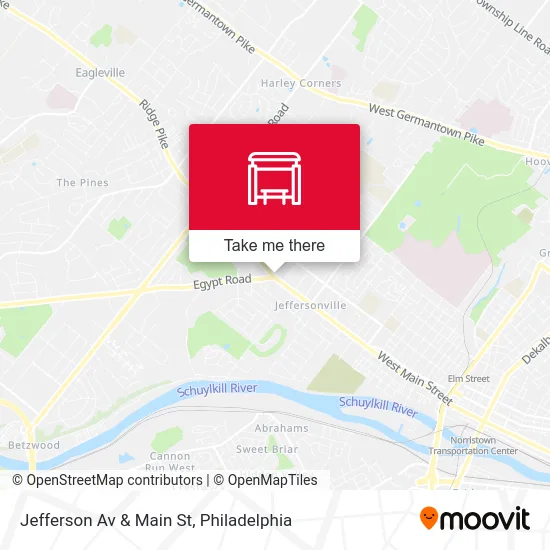 Jefferson Av & Main St map