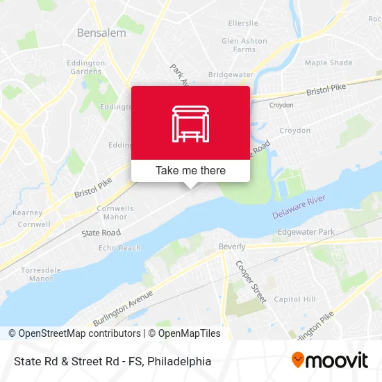 State Rd & Street Rd - FS map