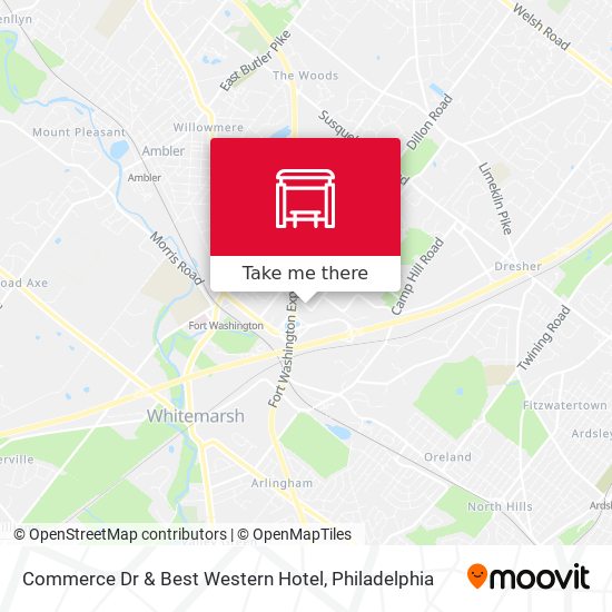 Mapa de Commerce Dr & Best Western Hotel