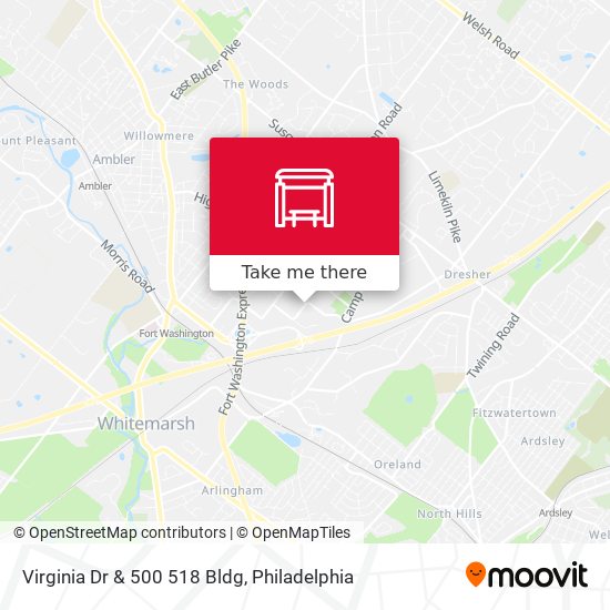 Virginia Dr & 500 518 Bldg map