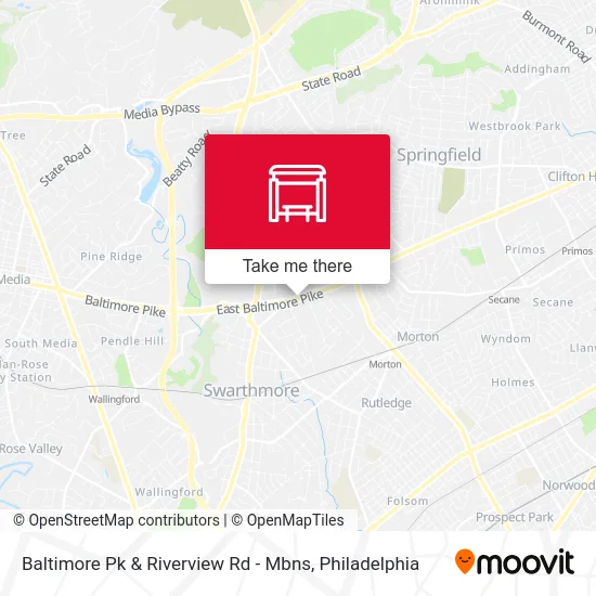 Baltimore Pk & Riverview Rd - Mbns map