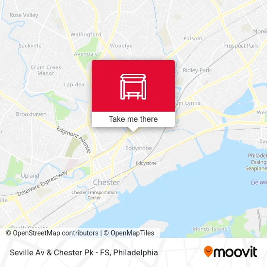 Seville Av & Chester Pk - FS map