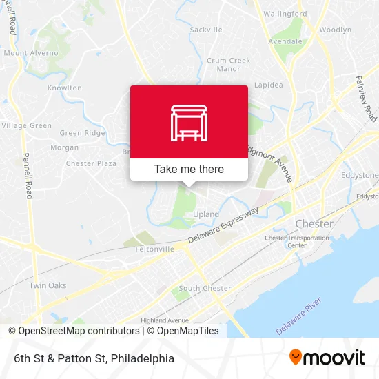 6th St & Patton St map