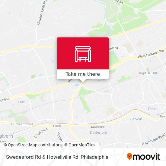 Mapa de Swedesford Rd & Howellville Rd