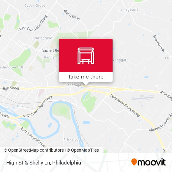 High St & Shelly Ln map